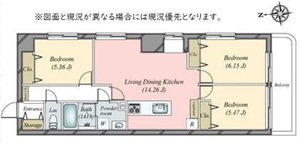 江東区亀戸グリーンパーク天神の間取り図