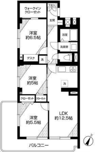 新宿区戸山コープ戸山台の間取り図