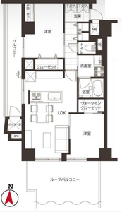 豊島区高田ニチメン目白ハイツの間取り図