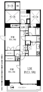 墨田区菊川藤和菊川ホームズ4998万円の間取り図