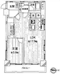 豊島区池袋セレクトガーデン池袋の間取り図