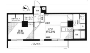 中野区野方ハイネス野方の間取り図