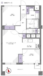 中央区明石町シャルマン築地明石町の間取り図