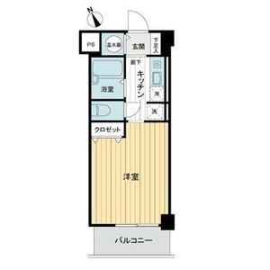 中央区入船築地ハイツの間取り図