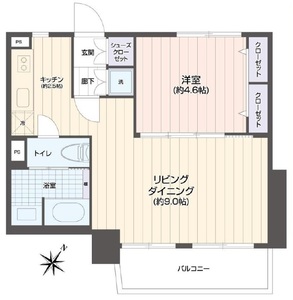 豊島区東池袋池袋パークハイツの間取り図