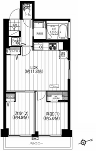 文京区水道久保田マンションの間取り図