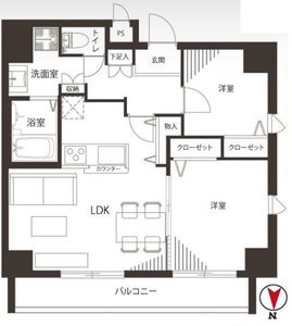 墨田区両国プレストマーロ両国の間取り図