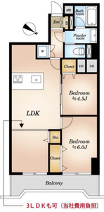 新宿区北新宿北新宿サマリヤマンション3498万円の間取り図