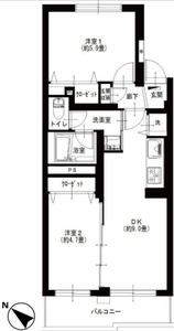 中野区東中野東中野台ローヤルコーポの間取り図