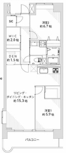 墨田区横川プリメール柳島の間取り図