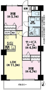 文京区音羽ライオンズマンション護国寺の間取り図