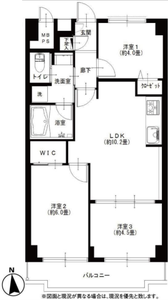 新宿区新小川町飯田橋第一パークファミリアの間取り図