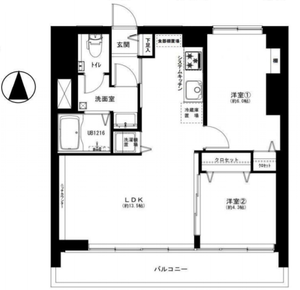 文京区目白台目白台コーポ3299万円の間取り図