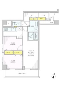 文京区西片パラシオン本郷の間取り図