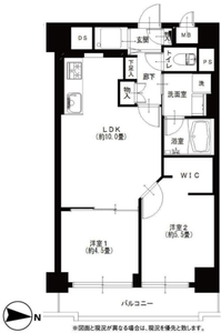 文京区本郷赤門ロイヤルハイツ3790万円の間取り図