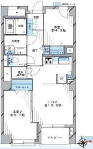 文京区目白台文京目白台ハイツの間取り図
