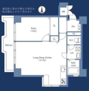 目黒区中目黒サングリア中目黒4680万円の間取り図