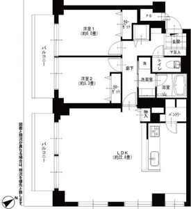 文京区小石川マンション小石川の間取り図