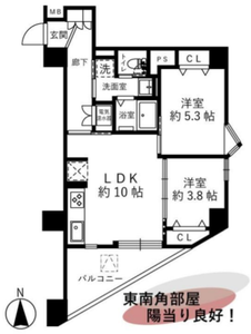 文京区大塚護国寺ロイアルハイツの間取り図