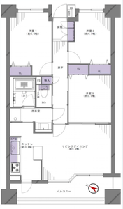 新宿区上落合落合シティタワーの間取り図
