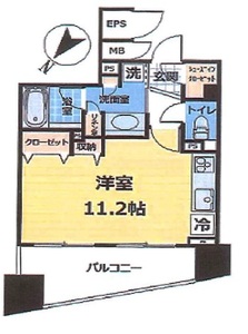 台東区雷門ダイナシティ雷門3480万円の間取り図