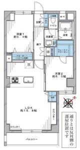 豊島区西池袋コートアドヴァンスの間取り図