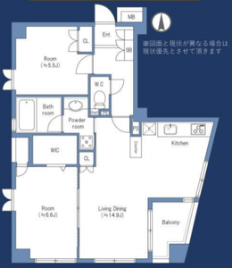 新宿区荒木町コムロンド四谷荒木町の間取り図