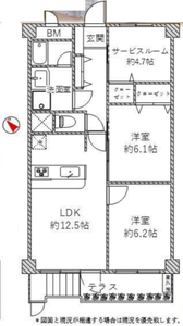 豊島区駒込サニークレスト六義園の間取り図