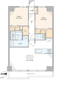 江東区亀戸亀戸天神リリエンハイムの間取り図