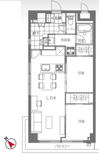 新宿区南元町信濃町ハイムの間取り図