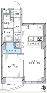 渋谷区広尾ルモン広尾の間取り図