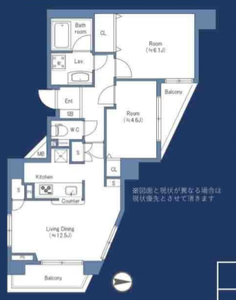 品川区上大崎クレッセント目黒3の間取り図