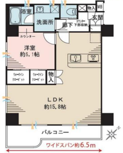 港区白金台コーヅ白金台の間取り図