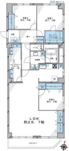 文京区小石川ファミール久堅の間取り図