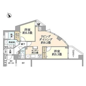 文京区本郷シティハイツ本郷の間取り図