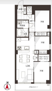目黒区下目黒ニュー目黒台ハイツの間取り図