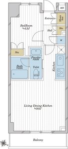 新宿区新小川町フィールA飯田橋の間取り図