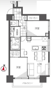 文京区白山ダイアパレス白山第24180万円の間取り図
