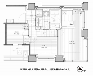千代田区飯田橋シティタワー九段下1億1500万円の間取り図