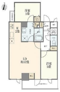 新宿区西早稲田カーネ西早稲田4290万円の間取り図