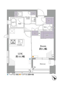 文京区根津クオリア文京根津4399万円の間取り図
