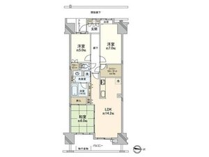 台東区竜泉東京ビューマークス5480万円の間取り図