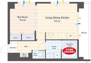 渋谷区上原上原ハウスの間取り図
