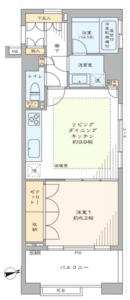 中野区弥生町イクシア中野弥生町の間取り図