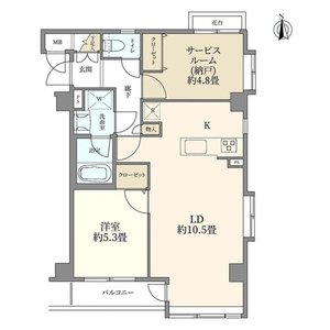 文京区弥生ブリス弥生の間取り図
