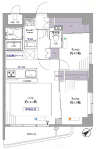豊島区千早モアグランデ池袋西4199万円の間取り図