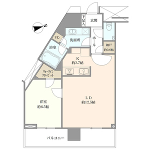 目黒区大橋プリズムタワーの間取り図